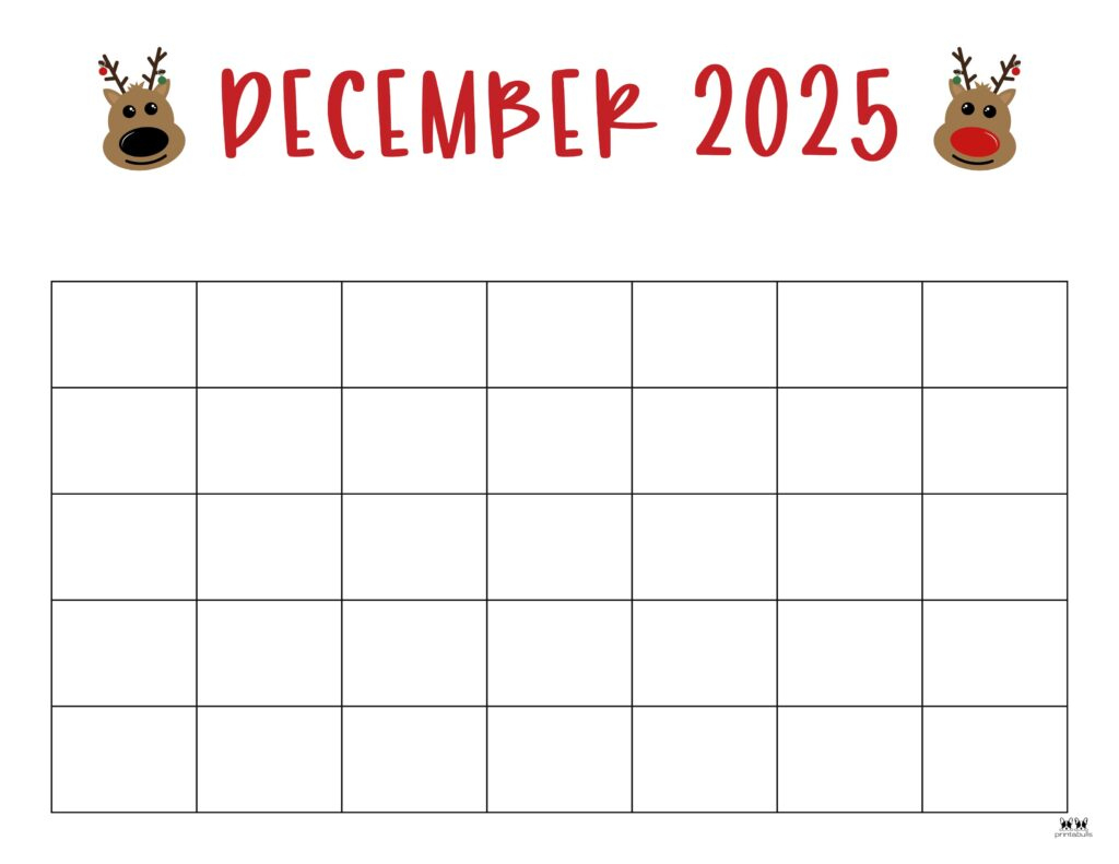 December 2025 Calendars - 107 Free Printables | Printabulls throughout Free Printable 2025 Coloring Pages Calendar December